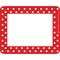 Barker Creek Red & White Dot Name tag & Name Plate Set, 81/Set 3985 - alternate 2